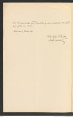 k.k. naturhistorisches Hofmuseum, Intendanzakten 1885-1896 (Hauer), Aktenzahl Z.121/1891, Seite 2